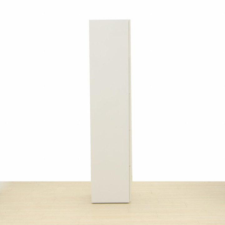 Armário de 5 portas Mod. STEELCASE, fabricado em aço BRANCO. Portas em melamina. - vista 4
