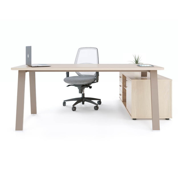 Mesa FORCE CLIMBER ROUND con Mueble Auxiliar. vista 3