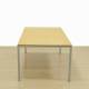 PERMASA Meeting Table Mod. PER. Top made of wood with a Pear finish. Gray porch metal structure.