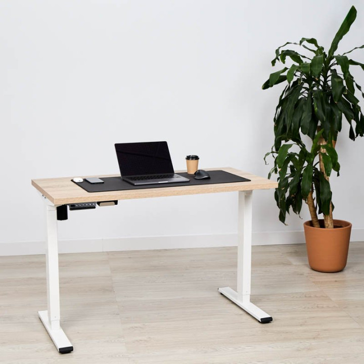 Mesa Elevable NOMA mod SIGLE.Regulación eléctrica en altura. Tapa fabricada en madera color elegir vista 12