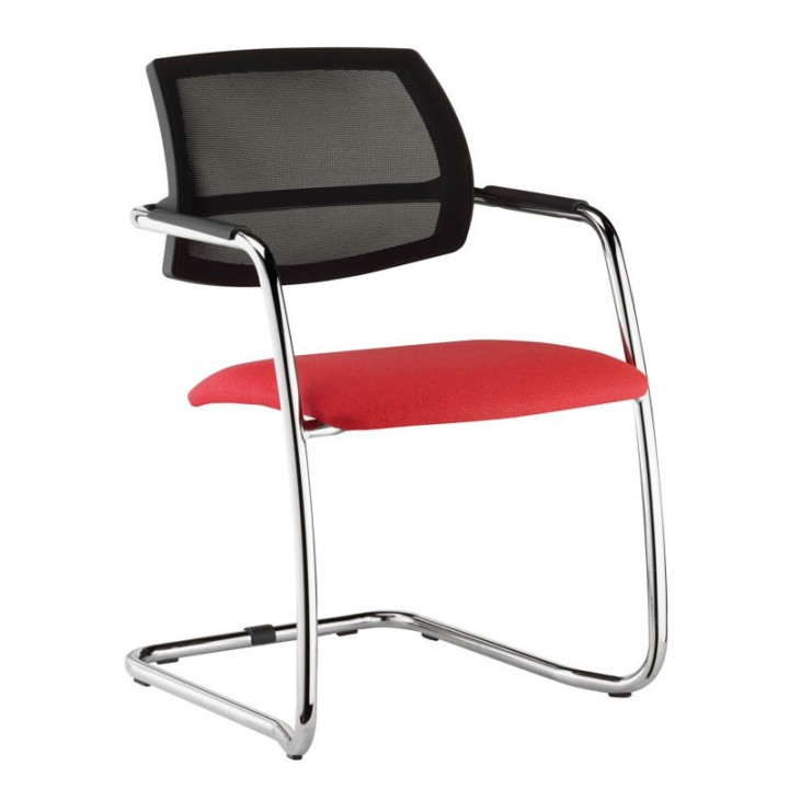 Silla Confidente TITAN de NOMA. Respaldo De MALLA