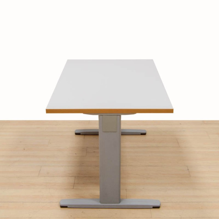 Conjunto Mesa y Cajonera Gris Permasa Trineo 140 cm. vista 5