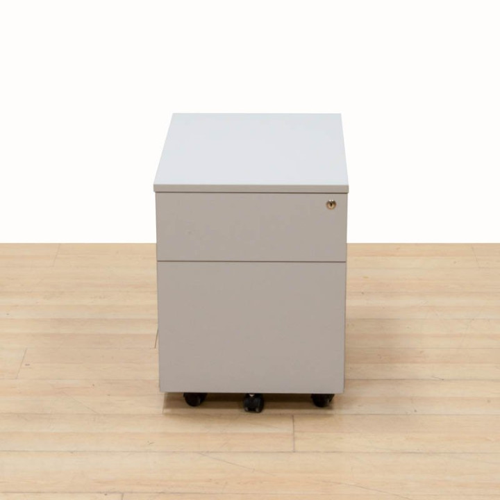 Conjunto Mesa y Cajonera Gris Permasa Trineo 140 cm. vista 11