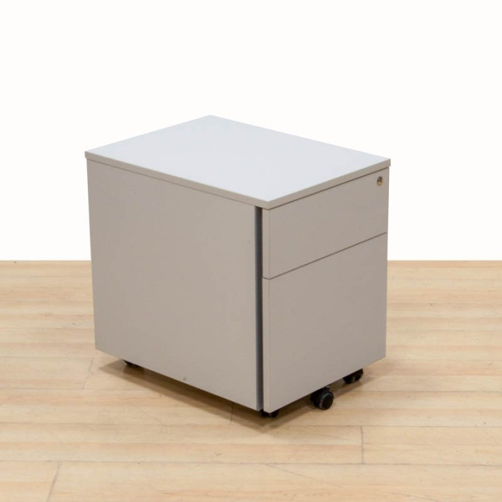 Conjunto Mesa y Cajonera Gris Permasa Trineo 140 cm. vista 7