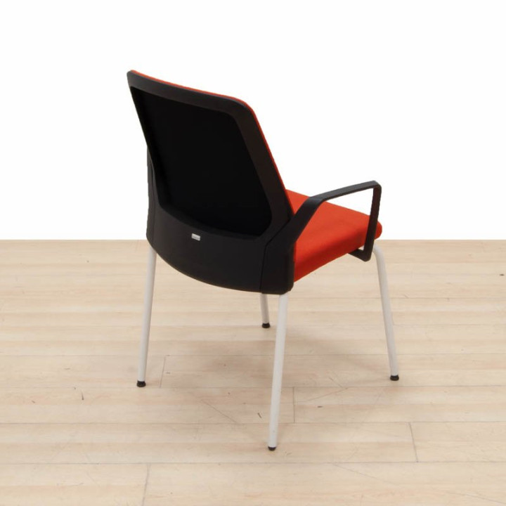 Interstuhl Buddy Is3 Visitor Chair, Orange Upholstery. - view 5
