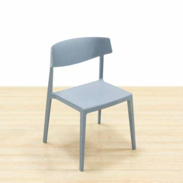 Silla confidente ACTIU Mod. WING. Fabricada en PVC. Apilable. vista 4