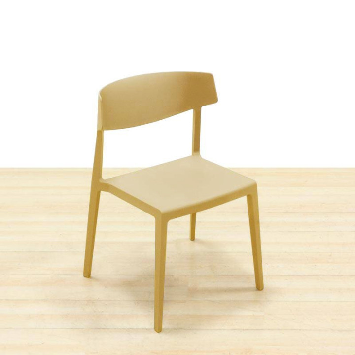 Silla confidente ACTIU Mod. WING. Fabricada en PVC. Apilable. - vista 4