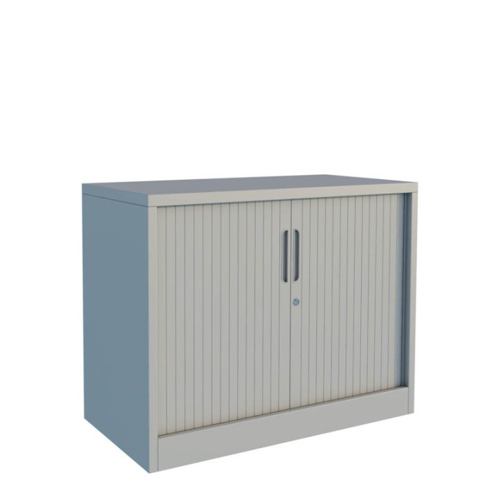 Buy Austin Low Metal Cabinet with Roller Shutter Doors from Euromof.