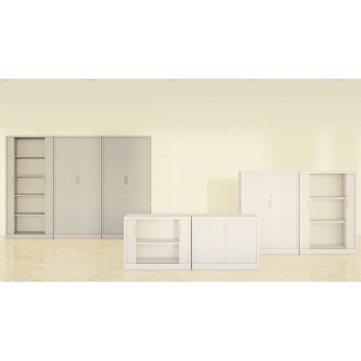 Armario Metálico bajo Austin con puertas de persiana de Euromof. vista 5