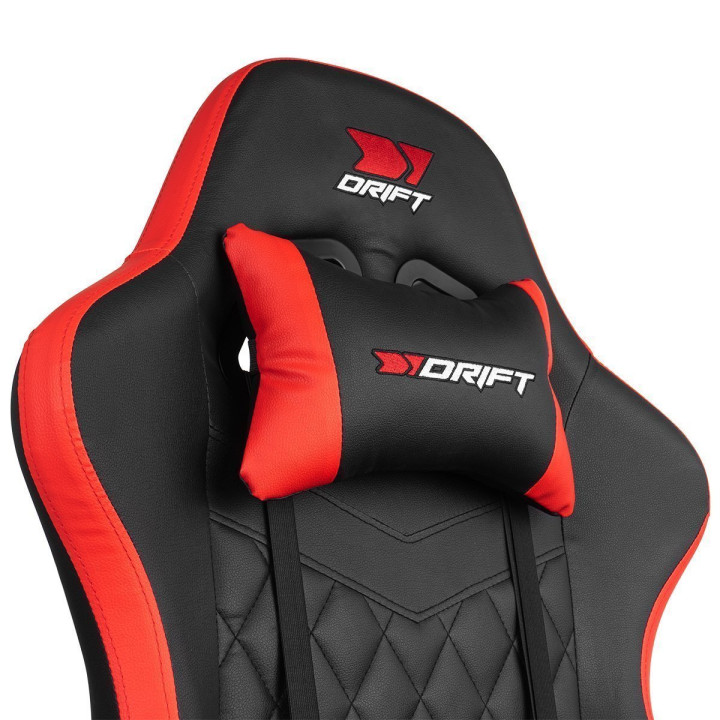 Cadeira Gaming DRIFT DR75, ergonômica, ajustável, com vários acabamentos.