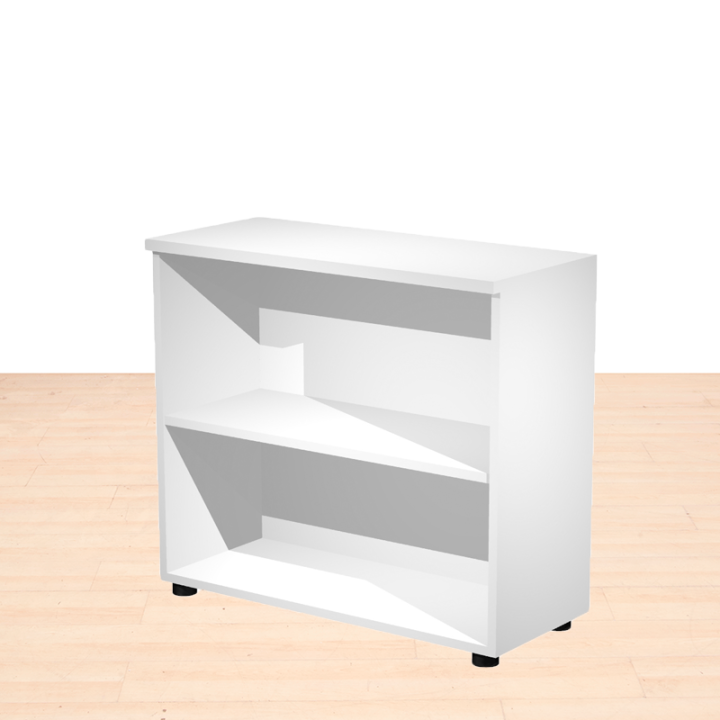 Modelo en blanco de la estantería baja PRESTO Artexport de 80x35x72 cm con estante regulable