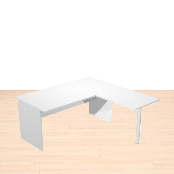 Mesa en L Modelo Presto pata panel de Artexport. - view 2
