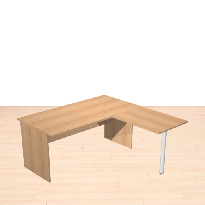 Mesa en L Modelo Presto pata panel de Artexport. - view 4