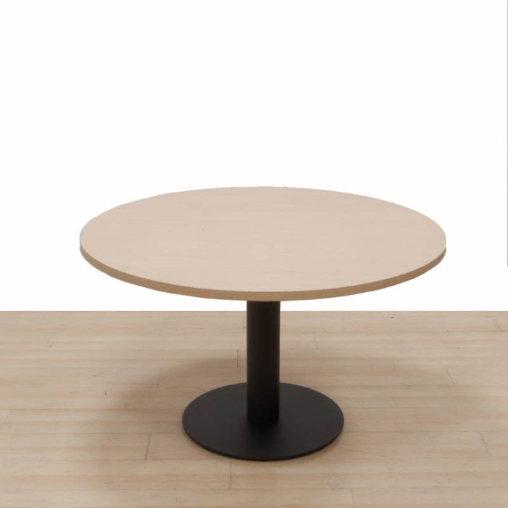 Buy Round Meeting Table Shape 5 in Oak