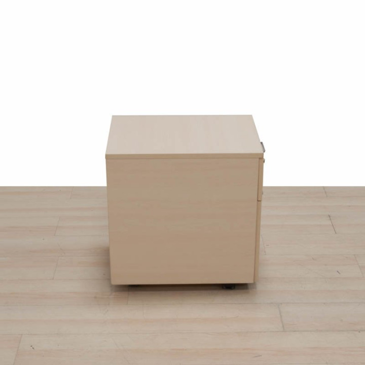 Actiu mobile drawer unit Mod. Cube. Made of oak finish wood. Drawer and filing cabinet.