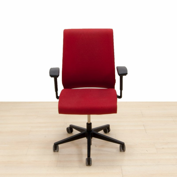 STEELCASE THINK Task Chair with Red Upholstery. - view 2