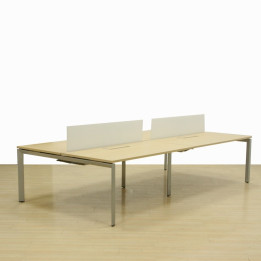 Bench STEELCASE Mod. OTTIMA. Madera color Roble 140 cm vista 2