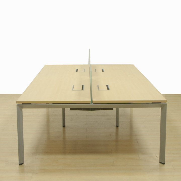 Banco STEELCASE Mod. OTTIMA. Madeira de carvalho 140 cm - vista 3