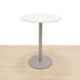 Buy Steelcase Round High Table. White Color.