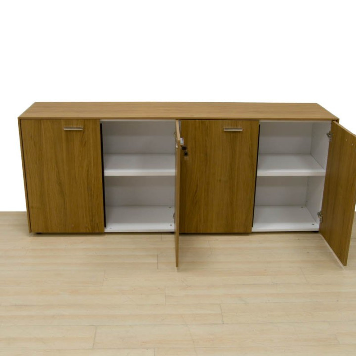 Mesa de Conferência + Aparador. Cor de carvalho - vista 5