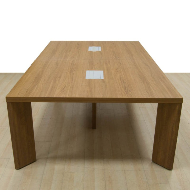 Mesa de Conferência + Aparador. Cor de carvalho - vista 3