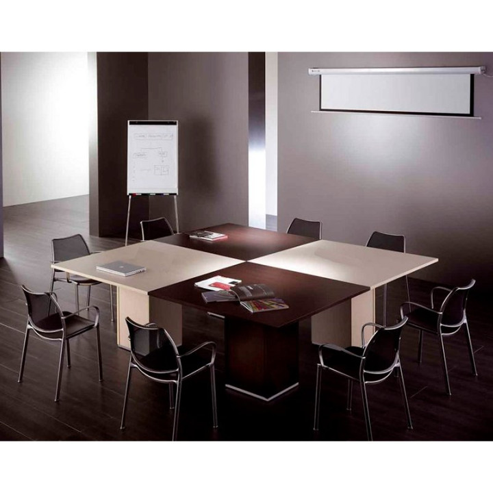 Buy HERPESA Square Conference Table. Cube Base