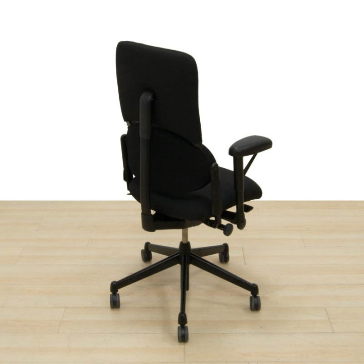 Cadeira operativa STEELCASE PLEASE I. Tecido novo preto. Base de aço. - vista 4
