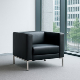 Sillón de espera Mod. CAIRO de Euromof de 1 Plaza. vista 2