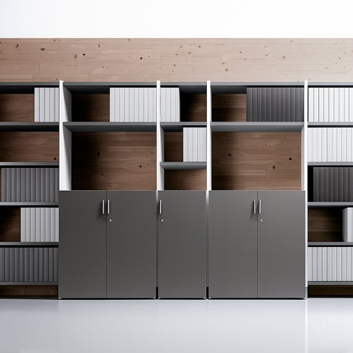 FORMA 5 BASIC Mid-Height Cabinet with Full Doors. - view 2