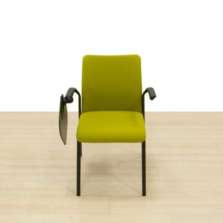 Silla EASTSIDE verde sin pala, respaldo y asiento retapizados en tejido nuevo