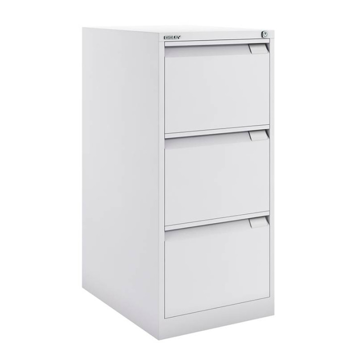 BS Metal Filing Cabinet by BISLEY. Three Drawers