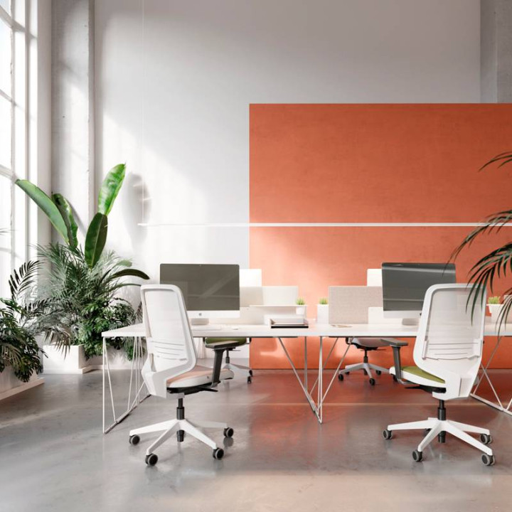 Cadeira Ergonómica DOT.PRO FORMA 5 Estrutura Branca | FactoryOficina