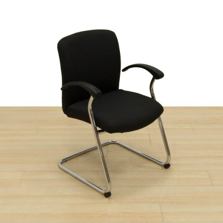 Chrome Sled Base Visitor Chair - view 1