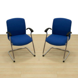 Chrome Sled Base Visitor Chair