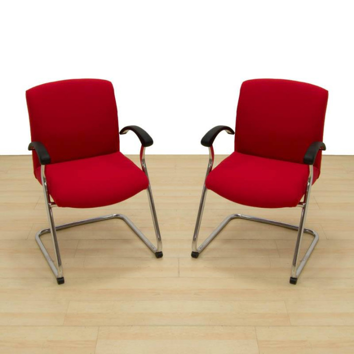 Chrome Sled Base Visitor Chair - view 8