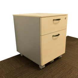 NOA Maple Color Drawer Unit. One Drawer and one Filing Drawer
