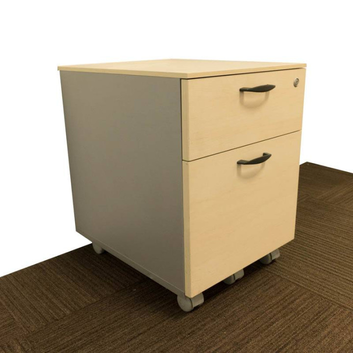 NOA Maple Color Drawer Unit. One Drawer and one Filing Drawer