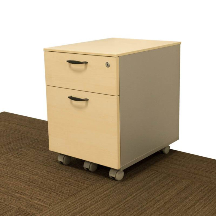 NOA Maple Color Drawer Unit. One Drawer and one Filing Drawer