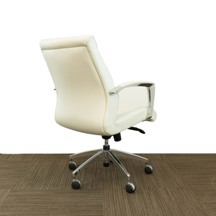 Silla de Dirección NIX. Polipiel Blanca. - vista 4