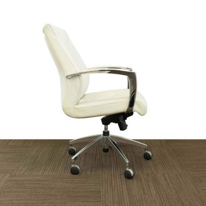 Silla de Dirección NIX. Polipiel Blanca. - vista 3