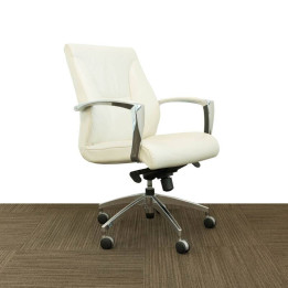 Comprar Silla de Dirección NIX. Polipiel Blanca.