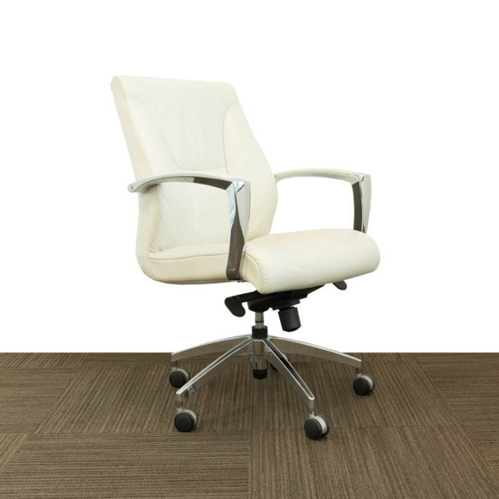 Silla de Dirección NIX. Polipiel Blanca.