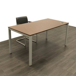 DRAVO Operative Desk WENGE color. Portal Shape Legs