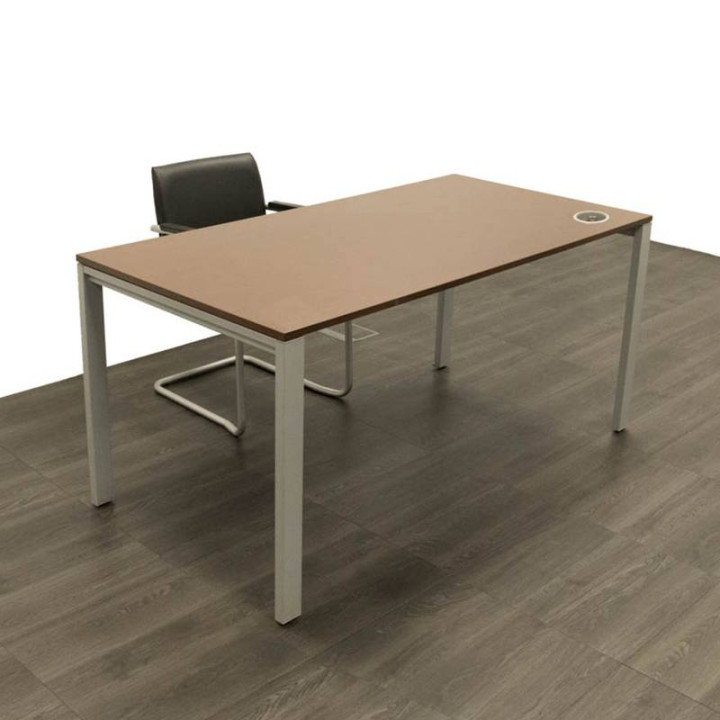 Comprar Mesa Operativa DRAVO color WENGUE. Patas con Forma Portica