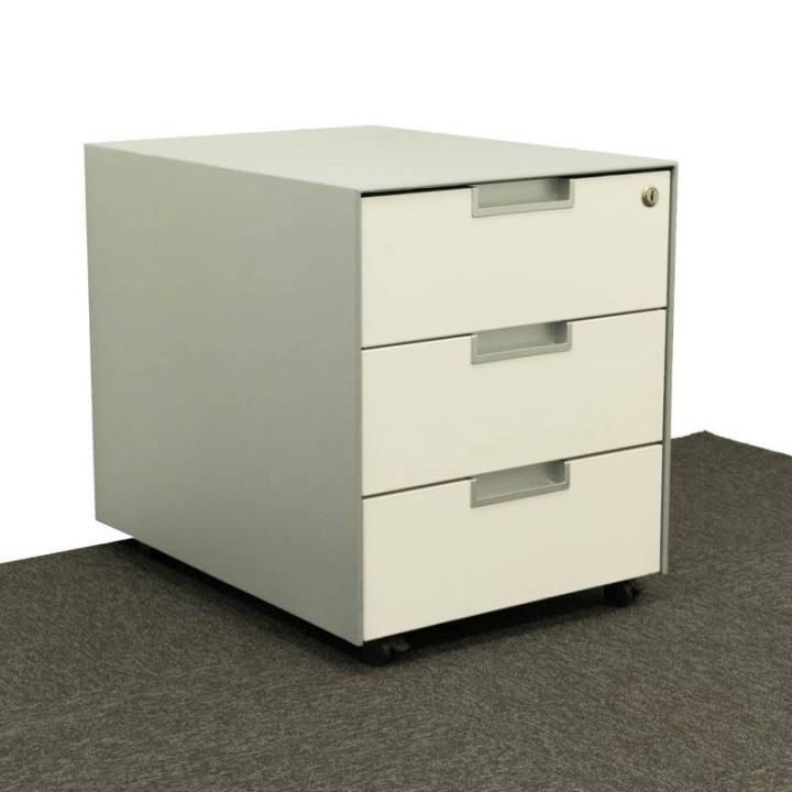 Comprar Cajonera QBUC de JG GROUP. Color BLANCO Estructura GRIS.
