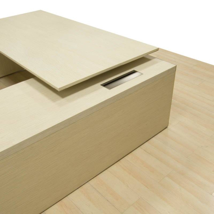 Comprar Mesa de Dirección ARCE de LAS MOBILIARI. Forma de L con Mueble Auxiliar.