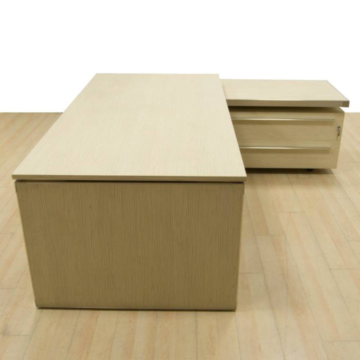 Comprar Mesa de Dirección ARCE de LAS MOBILIARI. Forma de L con Mueble Auxiliar.