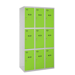 Comprar Taquilla Metálica TRIPLE de SIMONRACK. 9 Puertas