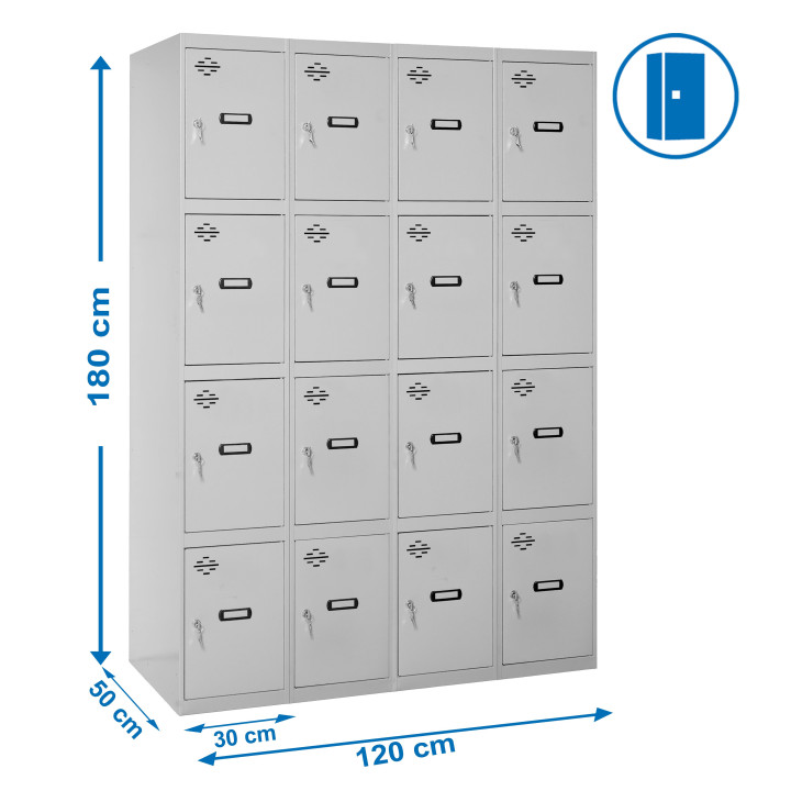 Comprar Casillero Metálico Cuádruple de SIMONRACK. 16 Puertas