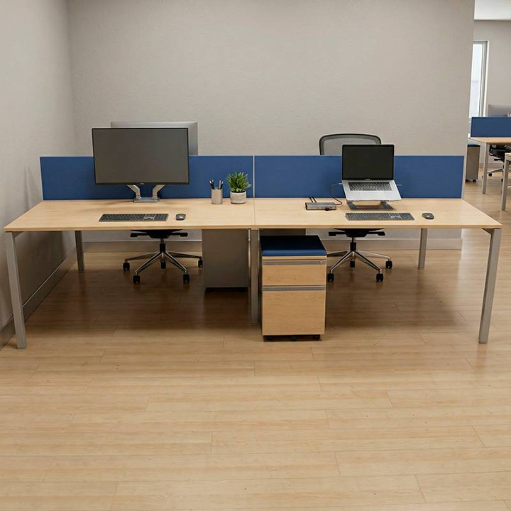 Buy C40 bench desk desk from Muebles Chacón. 78 cm depth, Maple